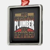 Ornement Carré Argenté Cadeaux de plomberie (Gauche)