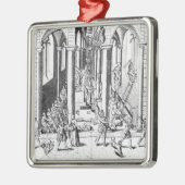 Ornement Carré Argenté Calvinistes détruisant des statues (Gauche)