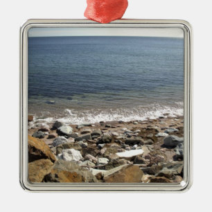 Ornement Carré Argenté Canada, Québec. VIA Rail Canada train