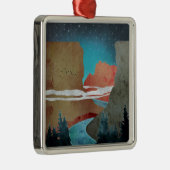 Ornement Carré Argenté Canyon Birds (Droite)