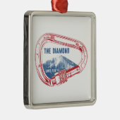 Ornement Carré Argenté Carabines de Long (Droite)