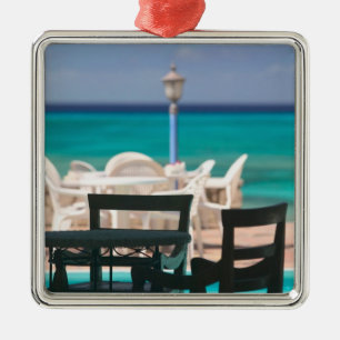 Ornement Carré Argenté Caraïbes, TURKS & CAICOS, Grand Turk Island,
