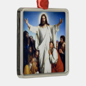 Ornement Carré Argenté Carl Bloch, Christus Consolator (Droite)