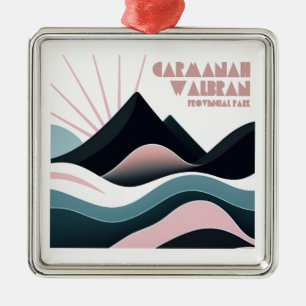 Ornement Carré Argenté Carmanah Walbran Parc provincial Colour Hills