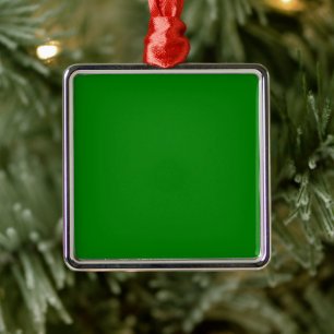 Ornement Carré Argenté Carré Vert