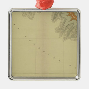 Ornement Carré Argenté Carte géologique du du sud