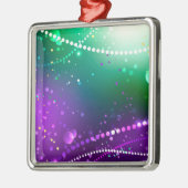 Ornement Carré Argenté Carthagène Solive Purple (Gauche)