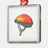 Ornement Carré Argenté Casque de bicyclette (Gauche)