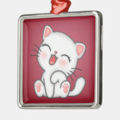 Ornement Carré Argenté Cat (Gauche)