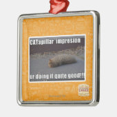 Ornement Carré Argenté CATapillar (Gauche)