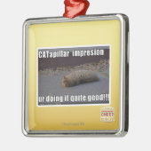 Ornement Carré Argenté CATapillar (Gauche)