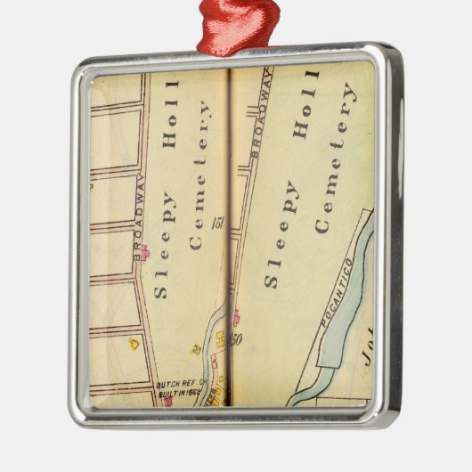 Ornement Carré Argenté Cavité somnolente, New York (Gauche)