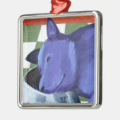 Ornement Carré Argenté C'est sixo'clock quelque part (Gauche)