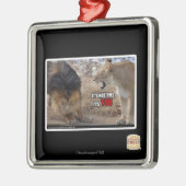 Ornement Carré Argenté C'est VOUS ! (Gauche)