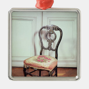 Ornement Carré Argenté Chaise, deuxième style d'empire