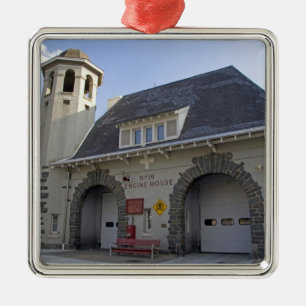 Ornement Carré Argenté Chambre de moteur du numéro 19 à Washington, C.C