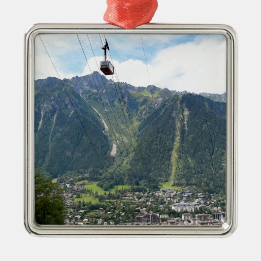 Ornement Carré Argenté Chamonix (Devant)