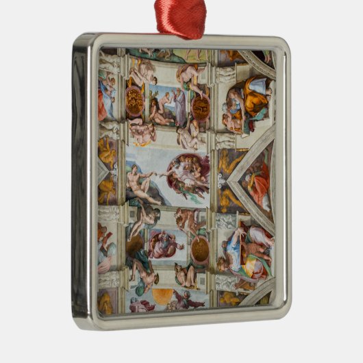 Ornement Carré Argenté Chapelle Sixtine Michelangelo - Vatican, Rome, Ita (Droite)