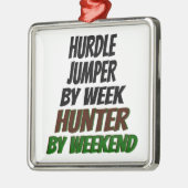 Ornement Carré Argenté Chasse Sourde (Gauche)