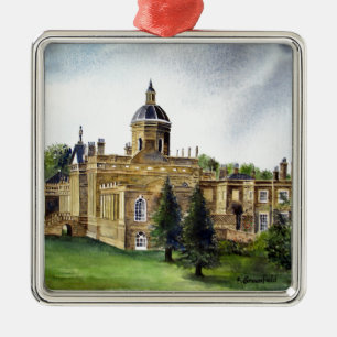 Ornement Carré Argenté Château Howard North Yorkshire peinture aquarelle