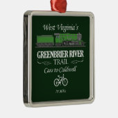 Ornement Carré Argenté Chemin de la rivière Greenbrier (RT2) (Droite)