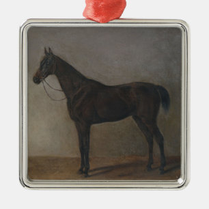 Ornement Carré Argenté Cheval de la baie de Gelding (par Albrecht Adam)