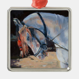 Ornement Carré Argenté Cheval Ràjasthàn 2010 de Marwari