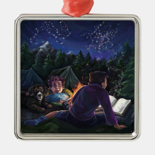 Ornement Carré Argenté Chevaliers d'été (Devant)