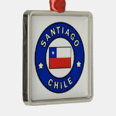 Ornement Carré Argenté Chile de Santiago (Droite)