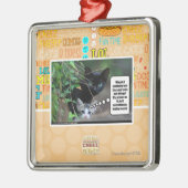 Ornement Carré Argenté choses mauvaises (Gauche)