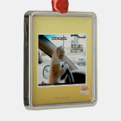 Ornement Carré Argenté Chut ! Soyez très tranquille (Droite)