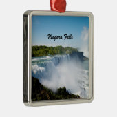 Ornement Carré Argenté Chutes Niagara (Droite)