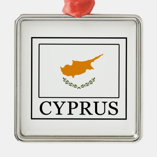 Ornement Carré Argenté Chypre (Devant)