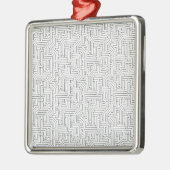 Ornement Carré Argenté Circuit Board (Electronics Design) (PCB) (Gauche)