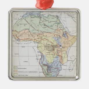 Ornement Carré Argenté Civilisations de l'Afrique