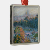 Ornement Carré Argenté Claude Monet - Vue des Tuileries, étude (Droite)