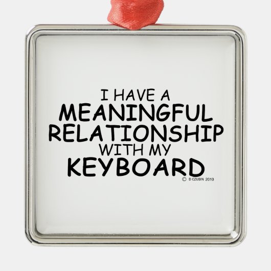 Ornement Carré Argenté Clavier de relation utile (Devant)