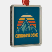 Ornement Carré Argenté Clingmans Dome Retro Turquoise (Droite)