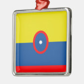 Ornement Carré Argenté Colombie (Gauche)