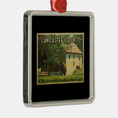Ornement Carré Argenté Comté de Lancaster en Pennsylvanie (Droite)