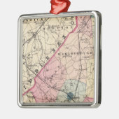 Ornement Carré Argenté Comté de Monmouth, New York (Gauche)