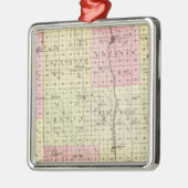 Ornement Carré Argenté Comté de Webster, Nebraska (Gauche)