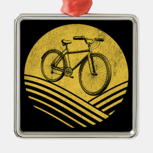 Ornement Carré Argenté Conception des vélos