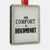 Ornement Carré Argenté Confort de découverte dans le malaise (Droite)