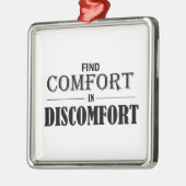 Ornement Carré Argenté Confort de découverte dans le malaise (Gauche)