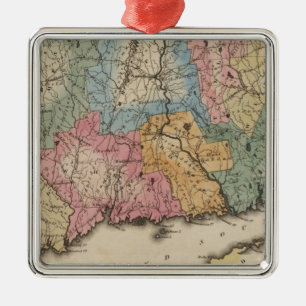 Ornement Carré Argenté Connecticut 13