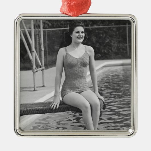 Ornement Carré Argenté Conseil de plongée (Devant)