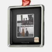 Ornement Carré Argenté Contre vent et marée (Gauche)