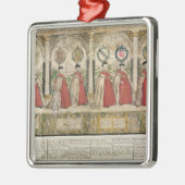 Ornement Carré Argenté Cortège composé imaginaire (Gauche)