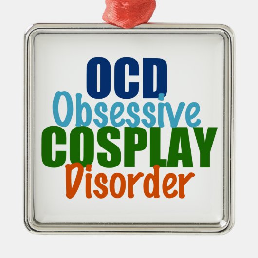 Ornement Carré Argenté Cosplay mignon (Devant)